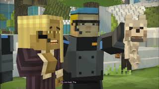 Rivalry amp Non Rivalry  Minecraft Story Mode Season Two Episode 1 Hero In Residence Part 3 [upl. by Ruberta]