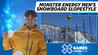 Monster Energy Men’s Snowboard Slopestyle FULL COMPETITION  X Games Aspen 2024 [upl. by Letha]