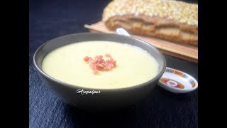 Receta casera de la Vichyssoise o Crema de Puerros [upl. by Monsour833]