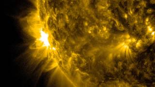 NASA  SDO Sees Two Solar Flares [upl. by Ylrahc774]