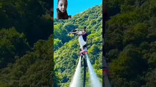 Flyboarding couple couplegoals explore travel love shortvideo 😄😄 [upl. by Cantlon188]