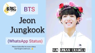 WhatsApp Status BTS Jeon Jungkook 2021 [upl. by Atinahs]