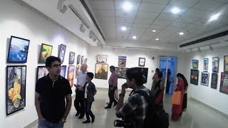 my Art Exhibition for the 1st time 😍  Artist Shubham Dogra [upl. by Celeski902]