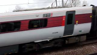 LNER Azuma Class 800208 passing through Hadley Wood for London Kings Cross [upl. by Athalie]