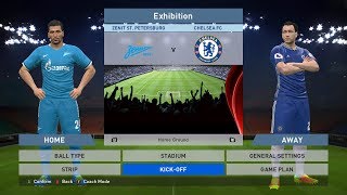 Zenit ST Petersburg vs Chelsea FC Petrovsky Stadium PES 2016 PRO EVOLUTION SOCCER 2016 Konami [upl. by Ijan]