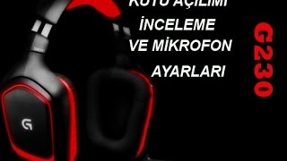 Logitech G230 oyun kulaklığı kutu açılımıinceleme vecızırtı çözümleriBNDCMampPC mikrofon ayarları [upl. by Mathur]