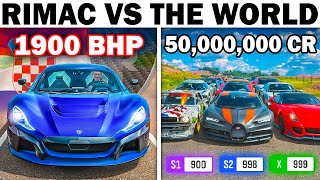 Forza Horizon 4  Rimac Nevera VS The World  The Fastest Road Car Ever Made [upl. by Kizzie]