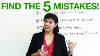 Basic English Grammar  Find the 5 mistakes [upl. by Mattox]