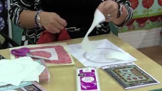 Pat Sloan Demonstrates Fusible Applique Techniques  2013 Fall Quilt Market [upl. by Anidualc328]