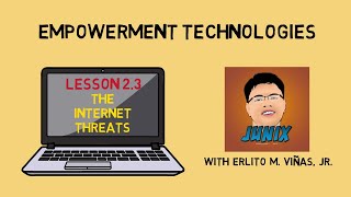 Empowerment Technologies  Lesson 23 The Internet Threats [upl. by Ynnavoj]