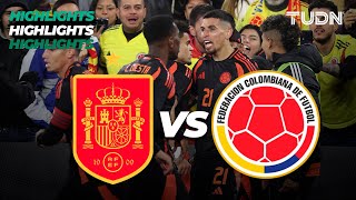 HIGHLIGHTS  España vs Colombia  Amistoso Internacional  TUDN [upl. by Mimi]