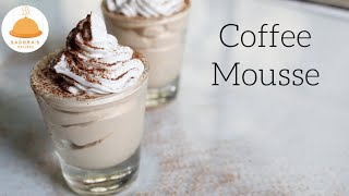 Coffee Mousse  3 Ingredient Coffee Mousse  Veg ChocoCoffee Mousse Recipe  Instant Desert Recipe [upl. by Standing]