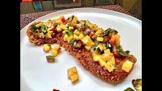 Milanesa de Res con Pico de Gallo Tropical [upl. by Senaj]