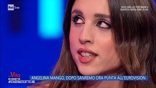 Angelina Mango dopo Sanremo ora punta allEurovision  La vita in diretta 15022024 [upl. by Nylorak]