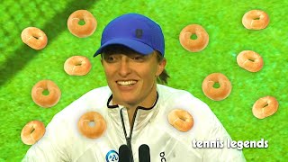 Iga Swiatek on New BAGEL quotIts pretty FUNquot  Wimbledon 2023 [upl. by Anorahs]