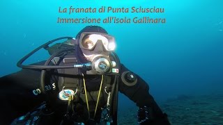 La franata di Punta Sciusciau  Immersione allisola Gallinara [upl. by Yntirb]