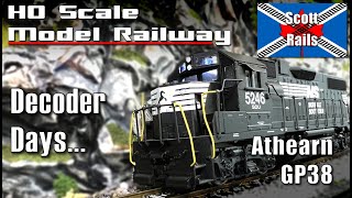 DCC Decoder Upgrade  Athearn Blue Box GP38 Norfolk Southern [upl. by Sotsirhc898]