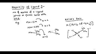 HAPTICITY OF LIGANDS  JEE ADVANCE COORDINATION COMPOUNDS [upl. by Reinhart]