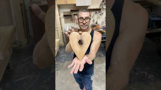 Red Oak Knot HEART woodworking diy maker wood carpenter heart love craft artwork love how [upl. by Peria]