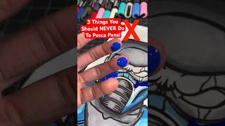 Don’t Do This To Your Posca Markers  😡 Pt2 drawing art shorts [upl. by Ydda]