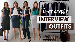 What to Wear to an Interview in 2022  Outfit Ideas for Corporate Office [upl. by Aikemot16]