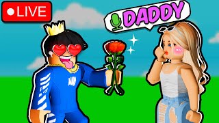 Going On a Date in Roblox Bedwars and Face Revealing [upl. by Akener]