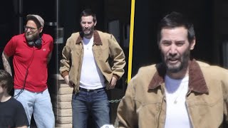 Keanu Reeves Debuts DRASTIC Hair Change [upl. by Nevet295]