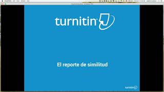 WEBINAR Turnitin como herramienta de prevención del plagio [upl. by Heathcote]