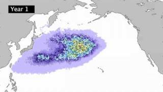 Japan Tsunami debris tracked across Pacific Ocean [upl. by Amapuna760]