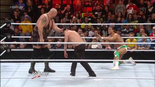 Alberto Del Rio vs Big Show  Raw Roulette Body Slam Challenge Raw Jan 28 2013 [upl. by Fortier]