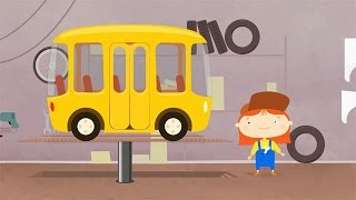 Cartoni Animati per Bambini  Dottoressa MacWheelie aggiusta un bus giallo [upl. by Conway]