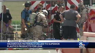 Workers taken to hospital after hydrofluoric acid spill [upl. by Notsuh853]