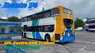 Route 14  Stagecoach East Scotland  ADL Enviro 400 Trident  19192 MX57 DZS [upl. by Yurik]