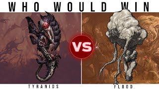 TYRANIDS 40k vs THE FLOOD Halo  Who Would Win [upl. by Mihsah346]