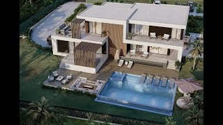 Projeto para 4 moradias modernas cpiscina  Project for 4 MODERN villas w swimming pool  Algarve [upl. by Abott170]