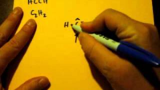 Lewis Dot Structure of C2H2 or CHCH Acetylene or ethyne [upl. by Salangia]