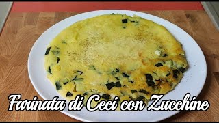 Come fare  Farinata di Ceci con Zucchine in Padella  Vegan Food  ChefJasonznc [upl. by Coster852]