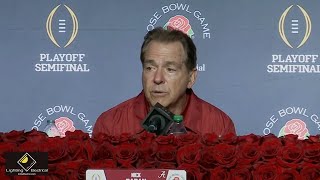 What Nick Saban and Jalen Milroe said after Alabamas 2720 losse to Michigan in the Rose Bowl [upl. by Nwahsav244]