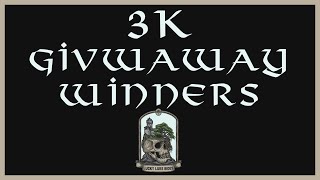 3K Subscribers Giveaway Winners [upl. by Nerissa]