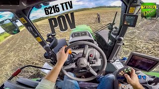 DEUTZ 6215 TTV  POV Tillage DRIVE [upl. by Etolas]