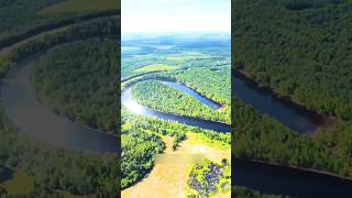 Oxbow Lake Formation 😱 facts ytshorts [upl. by Mosira]