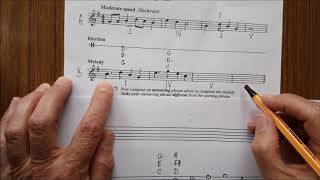 Junior Cert Music  Question 7  Melody Writing  Part 2  Section C [upl. by Hodosh]