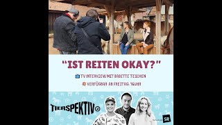 Ist Reiten eigentlich okay  Interview mit Babette Teschen mit dem Saarländischen Rundfunk [upl. by Nbi]