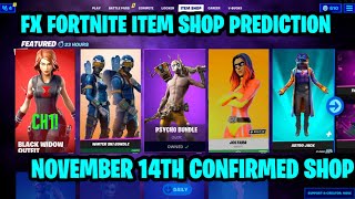 November 14th 2023 Fortnite Item Shop CONFIRMED  Fortnite Early Item Shop Prediction November 14th [upl. by Nnilsia]