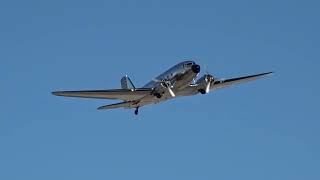 Rare DC3 Flying Circus Douglas DC3N3006 departing Las Vegas [upl. by Soilissav]