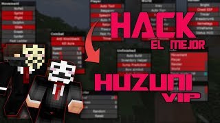 DESCARGAR EL MEJOR HACK para MINECRAFT 18  Huzuni Vip 2021 [upl. by Lleuqram]