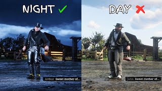 Night VS Day Arthur and Johns Reaction to a Lion Which Looks Better  RDR2 [upl. by Eltsirk170]