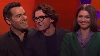 Atalhos e Spoilers com Tom Holland Zendaya e Henry Cavill  The Graham Norton Show [upl. by Jezrdna808]