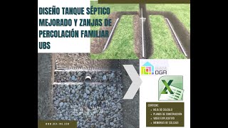 TANQUE SEPTICO MEJORADO Y ZANJAS DE PERCOLACIÓN [upl. by Nirda]