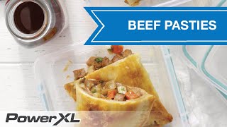 Baked Golden Crisp Beef Pasties l PowerXL Air Fryer Grill [upl. by Eseerehc]